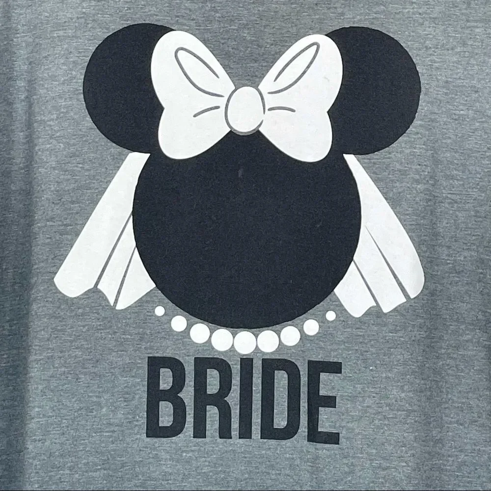 Brand New Disney "Bride" Short Sleeve Tee - Picture 3 of 5